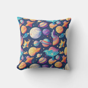 Star ans planets pattern cushion