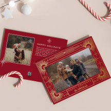 Star Art Deco Photo Happy Holiday
