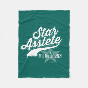 Star Asslete (Avid Indoorsman) Fleece Blanket
