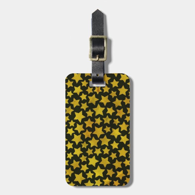 Star background luggage tag (Front Vertical)