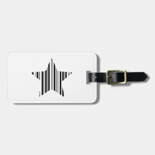 STAR BAR CODE Stellar Barcode Pattern Design Luggage Tag