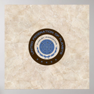 Star Base Marble Floor Entrance Poster