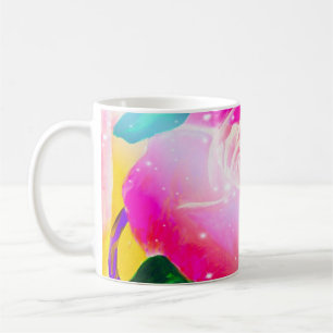 Star Beams Rose orig artwork by Lulumama Coffee Mug