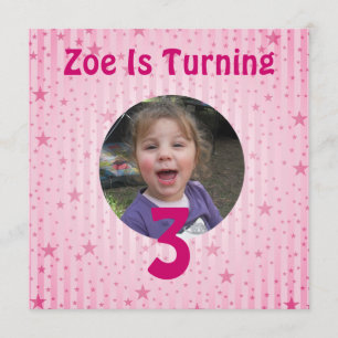 Star Birthday Invitation