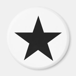 Star Black The MUSEUM Zazzle Gifts Magnet