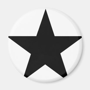 Star Black The MUSEUM Zazzle Gifts Magnet