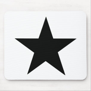 Star Black The MUSEUM Zazzle Gifts Mouse Mat