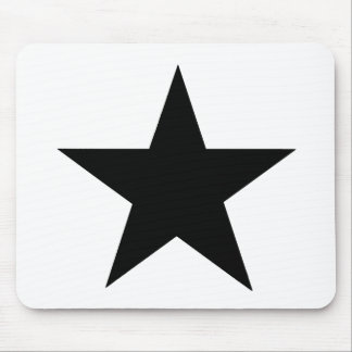 Star Black The MUSEUM Zazzle Gifts Mouse Mat