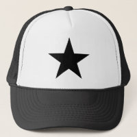 Star - Black White - Emo - Trucker Hat