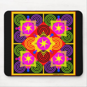 Star Box Geometric Mouse Mat