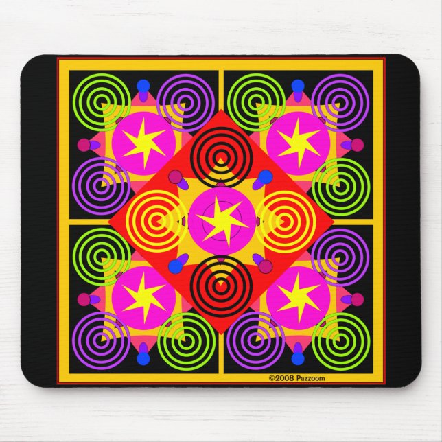 Star Box Geometric Mouse Mat (Front)