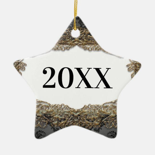 Star Bright First Christmas Ceramic Tree Decoration (Front)