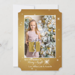 Star Bright Photo Holiday Card