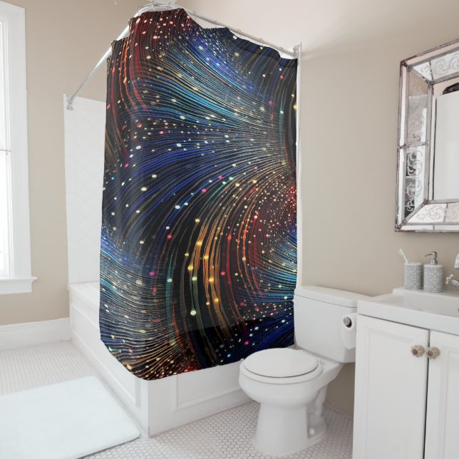 Star Bright Shower Curtain (In Situ)