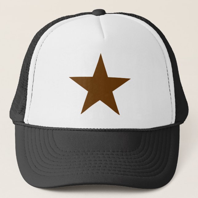 Star Brown jGibney The MUSEUM Zazzle Gifts Trucker Hat (Front)