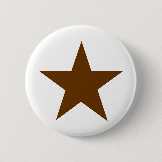 Star Brown The MUSEUM Zazzle Gifts 6 Cm Round Badge