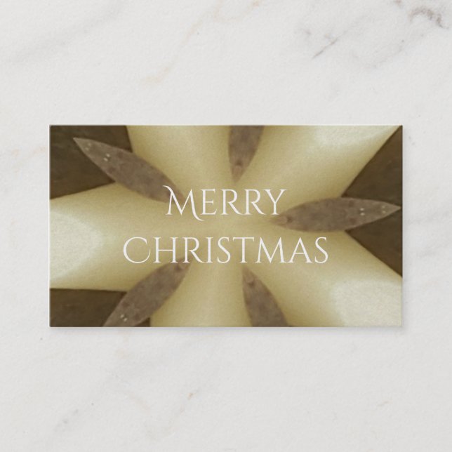 Star Brown White Rustic Design Colours Business Card (Front)