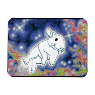 Star Bunny by Carrie Michael Magnet