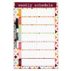 Star Burst Weekly Schedule Dry Erase Board