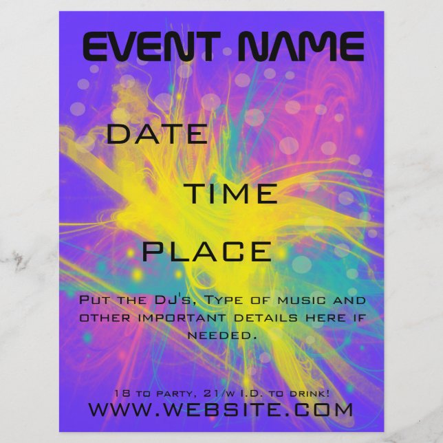 Star Bust Event Flyer (Front)