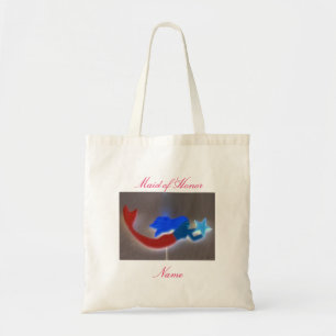 star-carrying mermaid maid of honour tote bag
