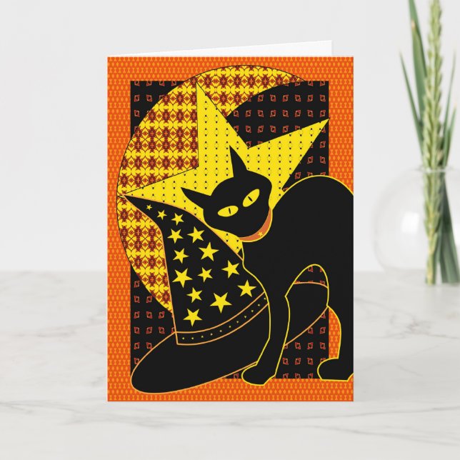 Star cat card (Front)
