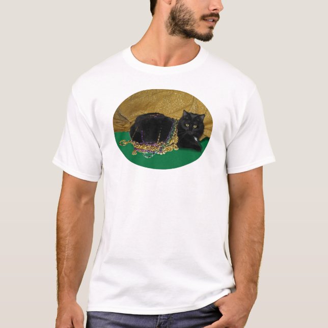 Star Cat with Beads T-Shirt (Front)