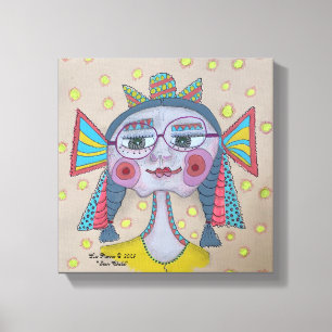 "Star Child" Whimsical Face Canvas Print