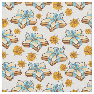 Star Christmas Cookie Pattern Fabric