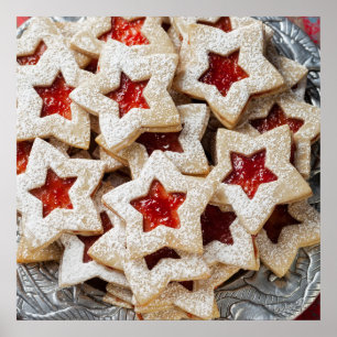Star Christmas Cookies Poster