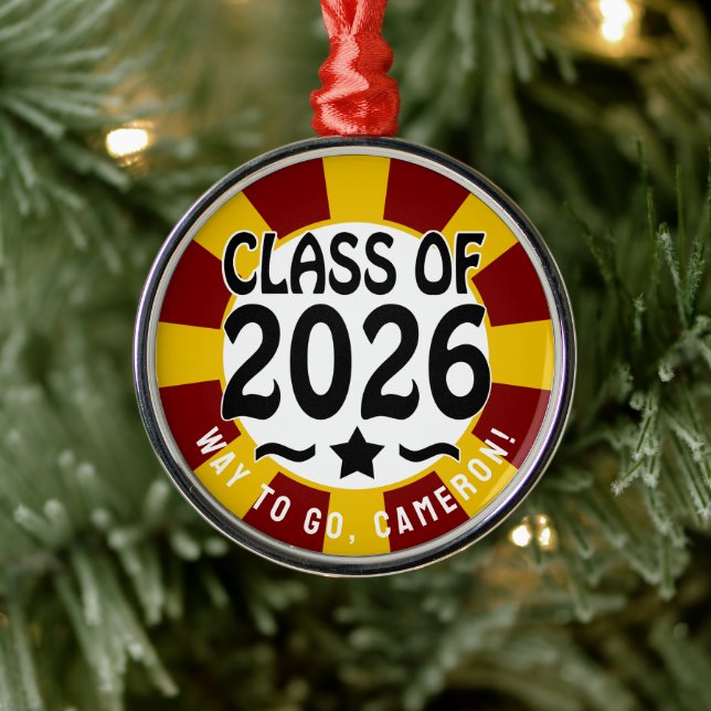 Star Class of 2026 Graduation Metal Tree Decoration (Tree)