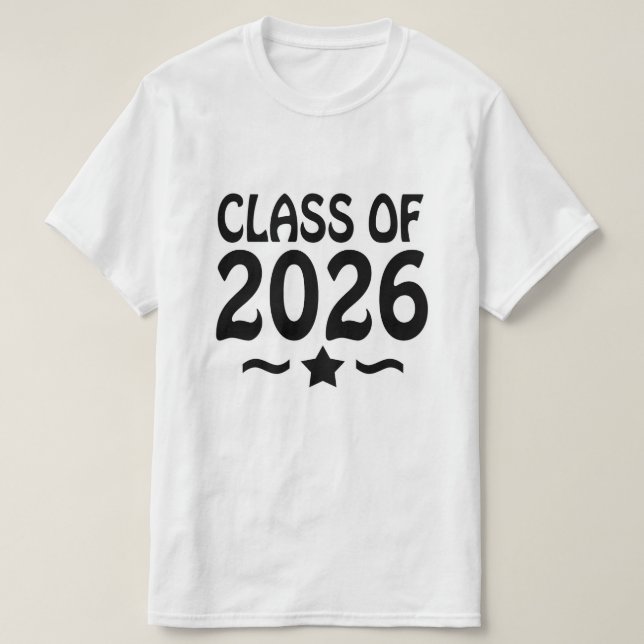Star Class of 2026 Graduation T-Shirt (Design Front)