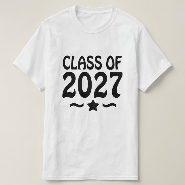 Star Class of 2027 Graduation T-Shirt (Design Front)