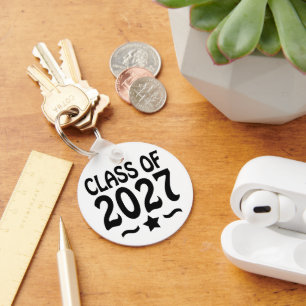 Star Class of 2027 Photo Graduation Key Ring