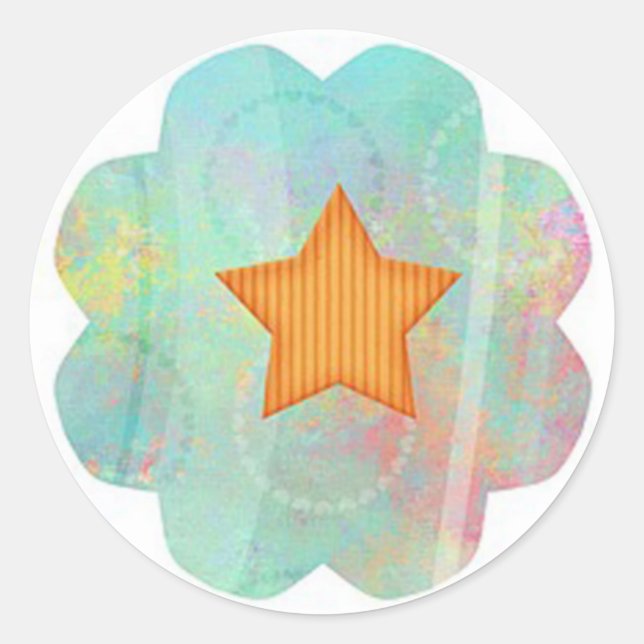 Star Classic Round Sticker (Front)