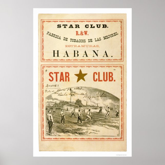 Star Club Baseball 1867 Poster (Front)