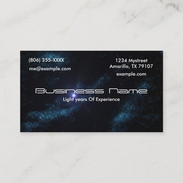 Star Cluster Business Card (Front)