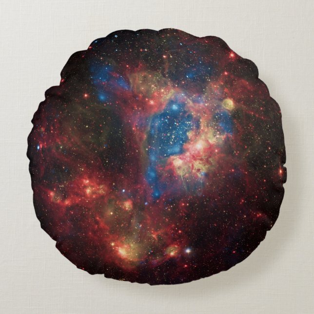 Star Cluster NGC 1929 Round Cushion (Front)
