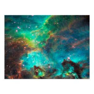 Star Cluster NGC 2074 in Cosmic Cloud Value Poster
