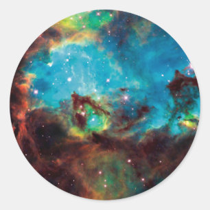 Star Cluster NGC 2074 Tarantula Nebula Space Photo Classic Round Sticker