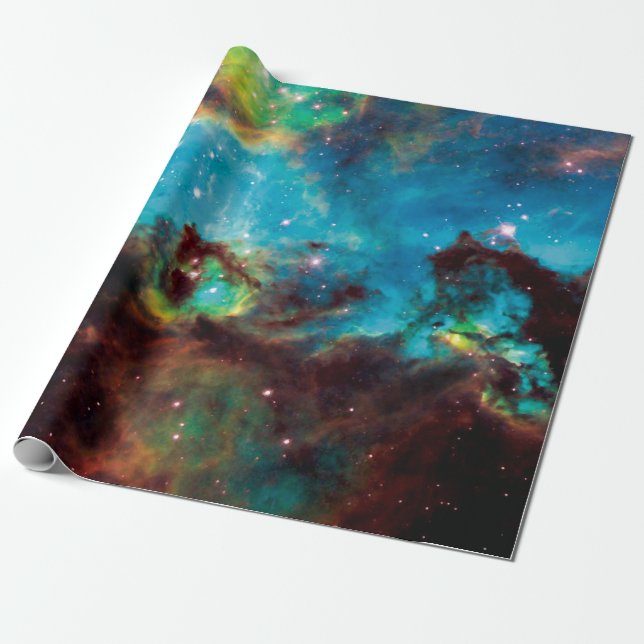 Star Cluster NGC 2074 Tarantula Nebula Space Photo Wrapping Paper (Unrolled)