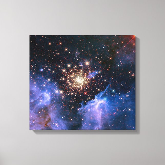 Star Cluster NGC 3603 (Hubble) Canvas Print (Front)
