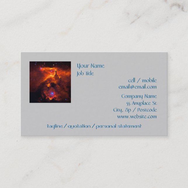 Star Cluster Pismis 24, core of NGC 6357 Business Card (Front)