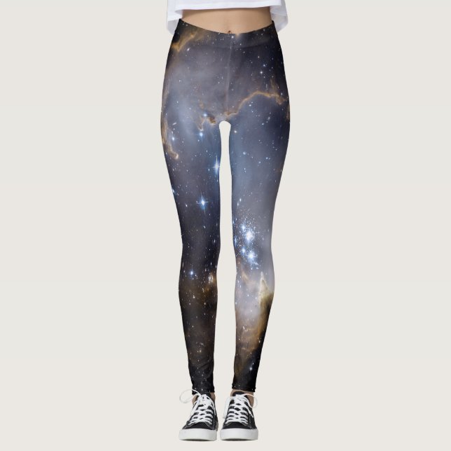 star clusters galaxy space universe leggings (Front)