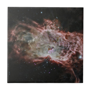 Star Clusters In The Center Of The Flame Nebula. Tile