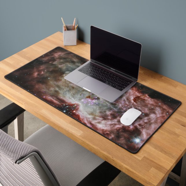 Star Clusters In The Centre Of The Flame Nebula. Desk Mat (Office 2)