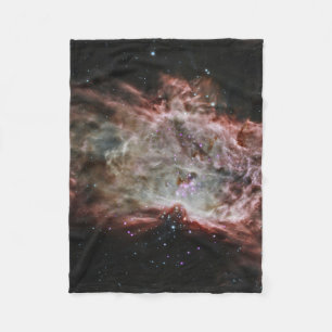 Star Clusters In The Centre Of The Flame Nebula. Fleece Blanket