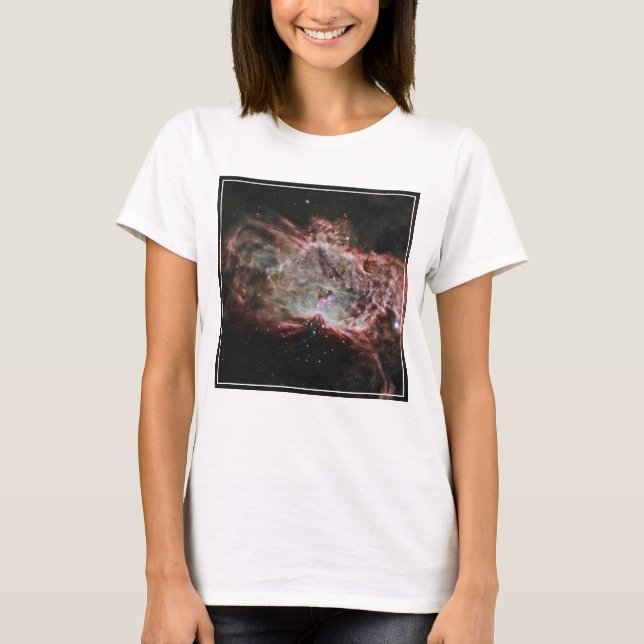 Star Clusters In The Centre Of The Flame Nebula. T-Shirt (Front)