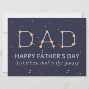Star Constellation Happy Father's Day Card