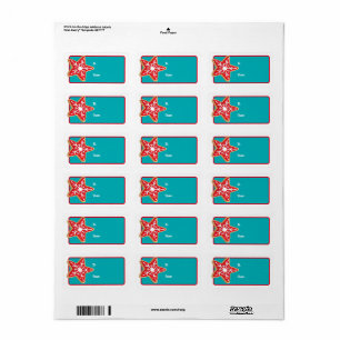 Star Cookies Christmas Gift Labels